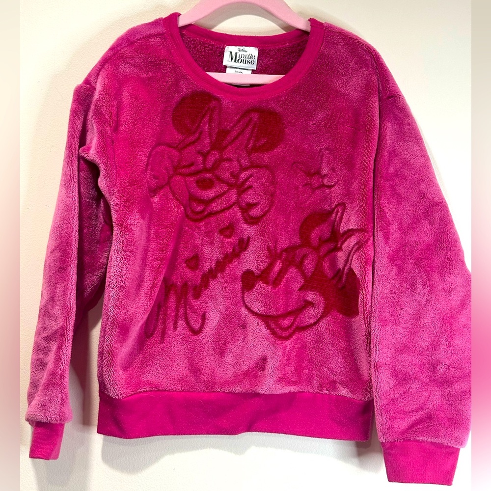 Disney Pink Minnie Mouse Fleece Sweatshirt